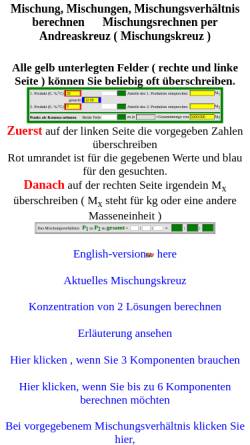 Vorschau der mobilen Webseite www.hbnweb.de, Mischungsrechnen