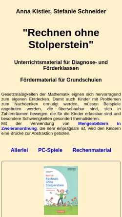 Vorschau der mobilen Webseite www.rechnen-ohne-stolperstein.de, Rechnen ohne Stolperstein (Verlagsangebot)