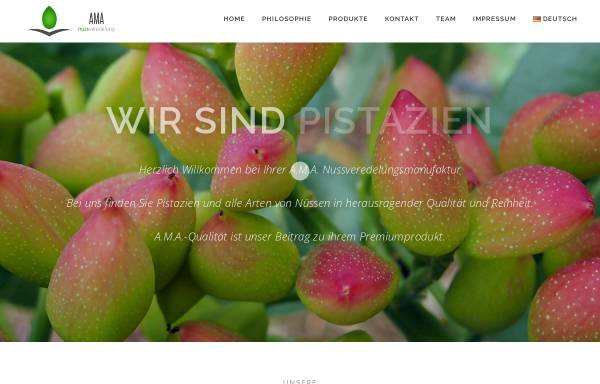Vorschau von www.pistazien.de, A.M.A. Gesellschaft für Food Be- und Verarbeitung mbH