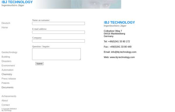 IBJ Technology - Frank-Michael Jäger