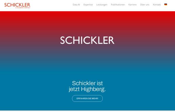 Vorschau von www.schickler.de, Schickler Beratungsgruppe