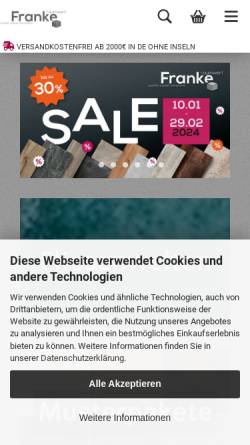 Vorschau der mobilen Webseite baeder-outlet.de, Bäder-Outlet GmbH