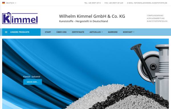 Vorschau von www.badewannen-duschen.de, Wilhelm Kimmel GmbH & Co.KG