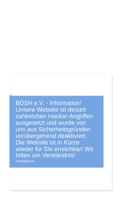 Vorschau der mobilen Webseite www.bdsh.de, Bundesverband Deutscher Sachverständiger des Handwerks e.V.
