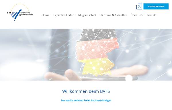 Vorschau von www.bvfs.de, Bundesverband Freier Sachverständiger e.V.