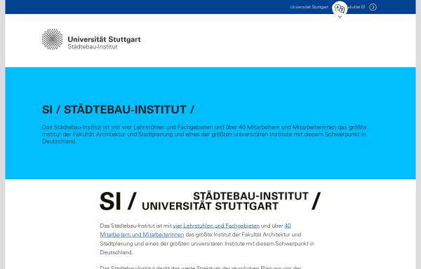 Vorschau von www.uni-stuttgart.de, Städtebau-Institut der Universität Stuttgart