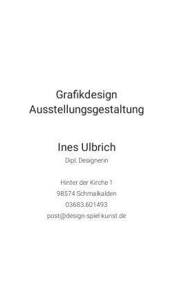 Vorschau der mobilen Webseite www.design-spiel-kunst.de, Ulbrich, Ines