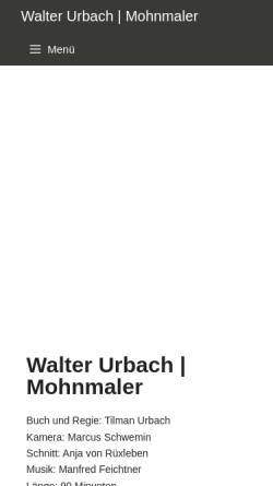 Vorschau der mobilen Webseite www.walter-urbach.de, Urbach, Walter