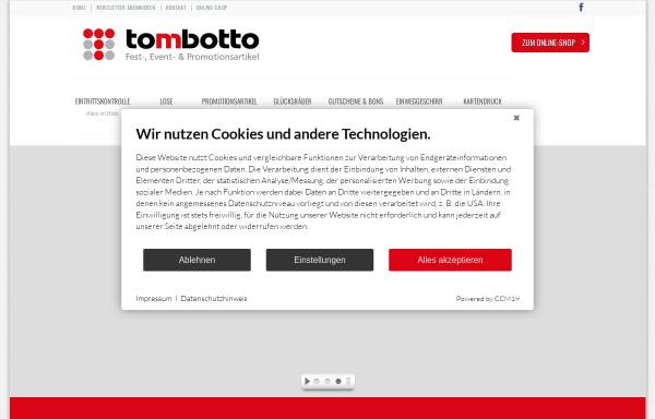 Vorschau von www.tombotto.ch, Tombotto GmbH