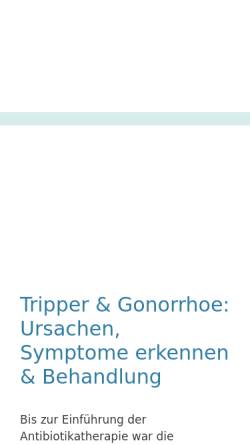 Vorschau der mobilen Webseite www.g-netz.de, Gonorrhoe/Tripper