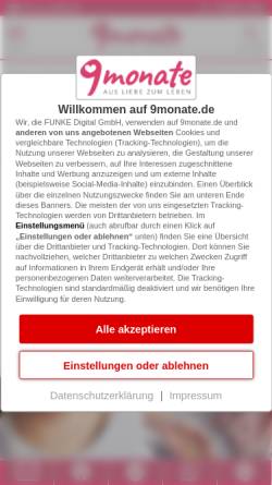 Vorschau der mobilen Webseite www.9monate.de, Tripper (Gonorrhoe) der Schwangerschaft