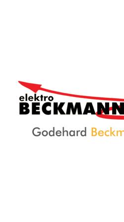 Vorschau der mobilen Webseite www.beckmann-witten.de, Elektro Beckmann GmbH