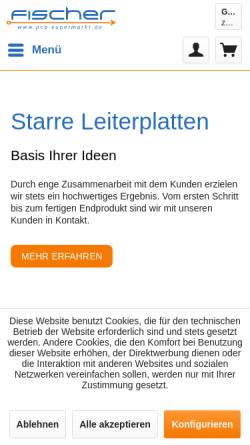 Vorschau der mobilen Webseite www.fischer-leiterplatten.de, Fischer Leiterplatten GmbH