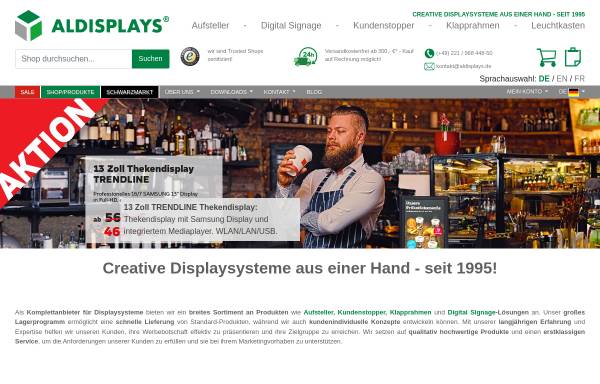 Vorschau von www.aldisplays.de, Aldisplays Faltdisplay GmbH