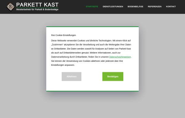 Vorschau von www.parkett-kast.de, Otto Kast, Parkett- und Bodenlegerfachbetrieb