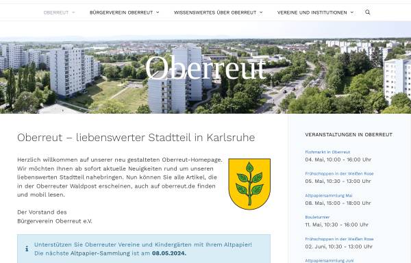 Vorschau von cdu-oberreut.de, Bürgerverein Oberreut e. V.