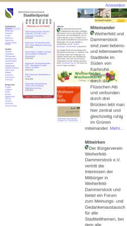 Vorschau der mobilen Webseite www.weiherfeld-dammerstock.de, Weiherfeld-Dammerstock
