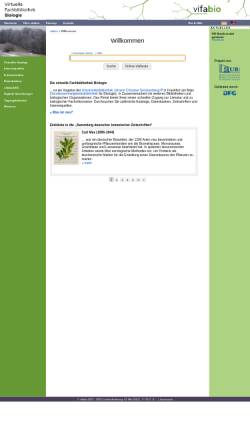 Vorschau der mobilen Webseite www.vifabio.de, Virtuelle Fachbibliothek Biologie