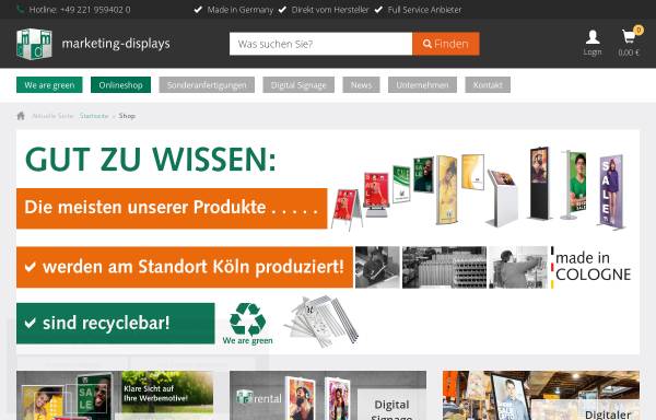 Vorschau von www.marketing-displays.de, Marketing-Displays GmbH & Co. KG
