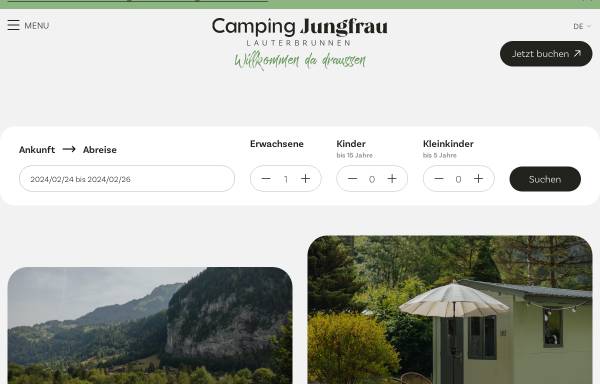 Vorschau von www.camping-jungfrau.ch, Camping Jungfrau