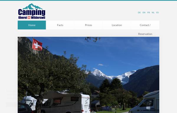 Vorschau von www.campingwilderswil.ch, Camping Oberei, Wilderswil bei Interlaken