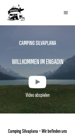 Vorschau der mobilen Webseite www.camping-silvaplana.ch, Camping Silvaplana
