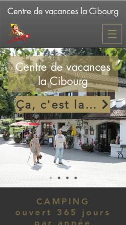 Vorschau der mobilen Webseite www.centrelacibourg.ch, Platz La Cibourg, Jura
