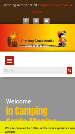 Vorschau der mobilen Webseite www.santa-monica.ch, Platz Santa-Monica in Raron Wallis