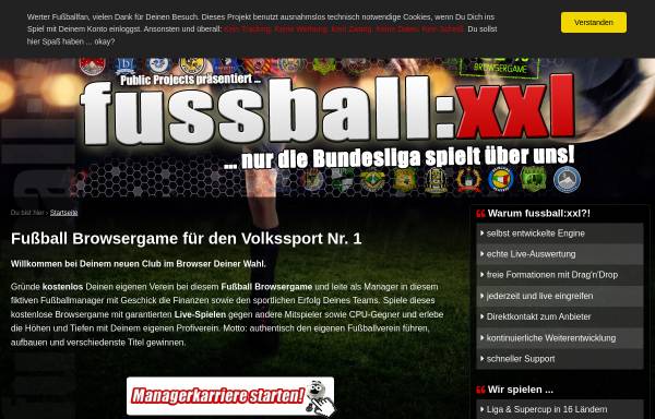 Vorschau von www.fussball-xxl.de, Fussball XXL