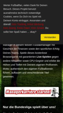 Vorschau der mobilen Webseite www.fussball-xxl.de, Fussball XXL