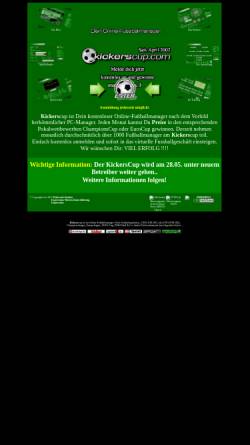 Vorschau der mobilen Webseite www.kickerscup.de, KickersCup