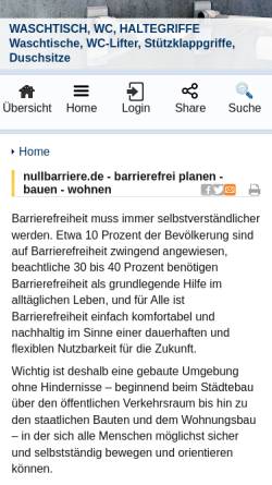 Vorschau der mobilen Webseite nullbarriere.de, HyperJoint GmbH
