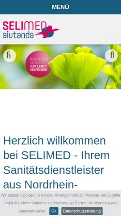 Vorschau der mobilen Webseite www.juvamed.de, Juvamed Gesellschaft für medizinische Hilfsmittel mbH