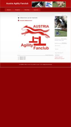 Vorschau der mobilen Webseite www.agilityfanclub.at, Austrian Agility Fanclub