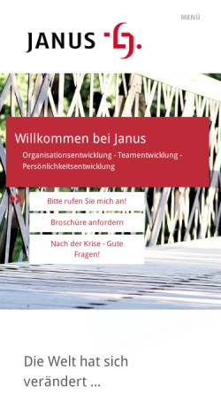 Vorschau der mobilen Webseite www.janusteam.de, Janus GmbH & Co. KG