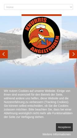 Vorschau der mobilen Webseite blog.knurri.de, Knurris Angeltouren, Ralf Herold