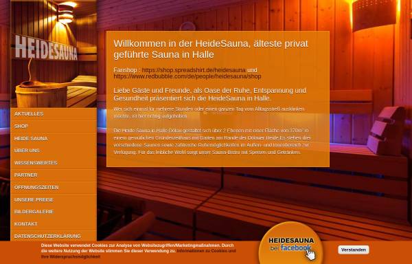 Vorschau von www.heidesauna.de, Heide Sauna