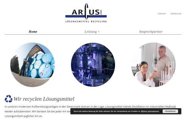 Vorschau von www.arcus.co.at, Arcus Recycling