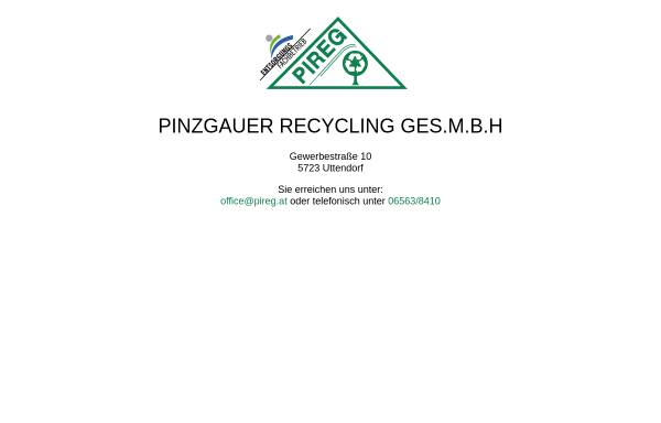 Vorschau von www.pireg.at, Pinzgauer Recycling Ges.m.b.H.