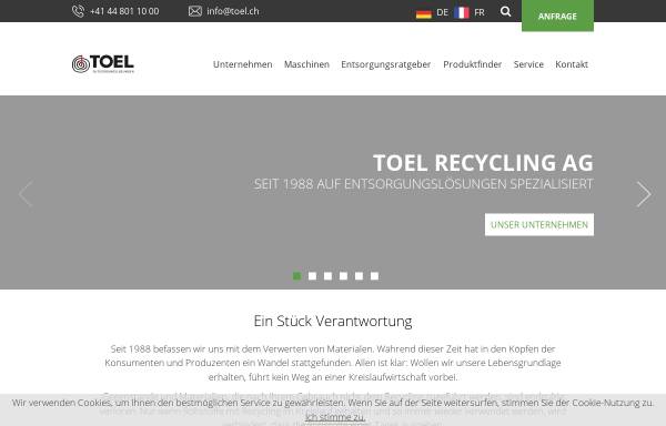 Vorschau von toel.ch, Toel Recycling AG
