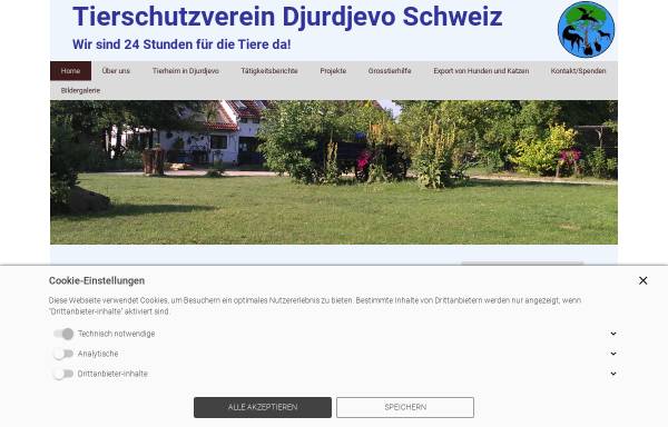 Vorschau von tierschutz-djurdjevo.ch, Tierschutzverein Djurdjevo-Schweiz