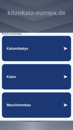 Vorschau der mobilen Webseite www.kitznkatz-europa.de, Kitz’n’Katz