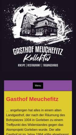 Vorschau der mobilen Webseite www.meuchefitz.de, Meuchefitzer Gasthof