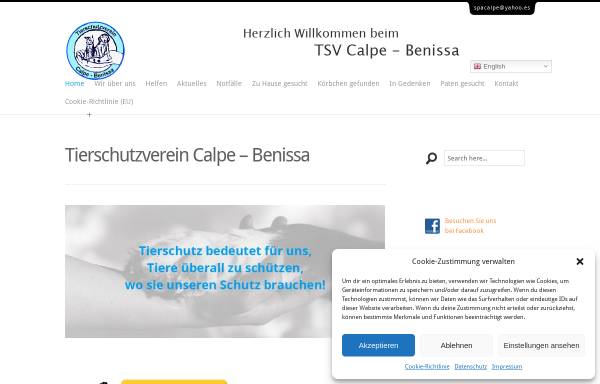 Vorschau von www.hundeschicksale.de, Tierschutzverein Calpe-Benissa e.V.