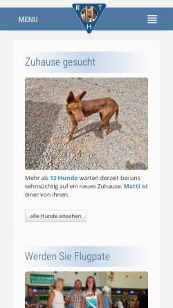 Vorschau der mobilen Webseite www.armehunde.com, Verein zur Rettung todgeweihter Hunde auf Gran Canaria
