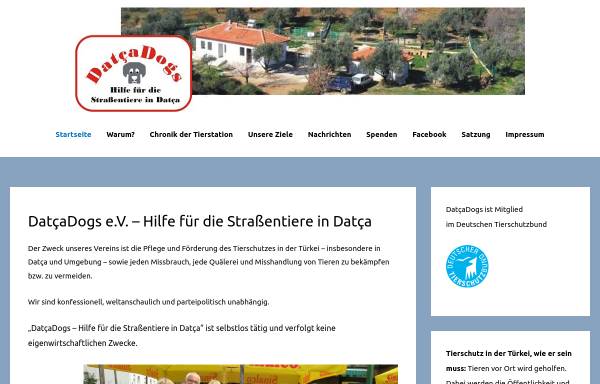 Vorschau von www.datcadogs.de, DatcaDogs Hilfe für Straßentiere von Datca e.V.