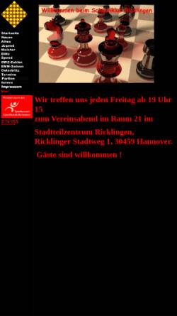 Vorschau der mobilen Webseite www.sk-ricklingen.de, Schachklub Ricklingen von 1946 e.V.