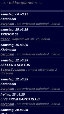 Vorschau der mobilen Webseite www.tekknoplanet.de, Tekknoplanet LE
