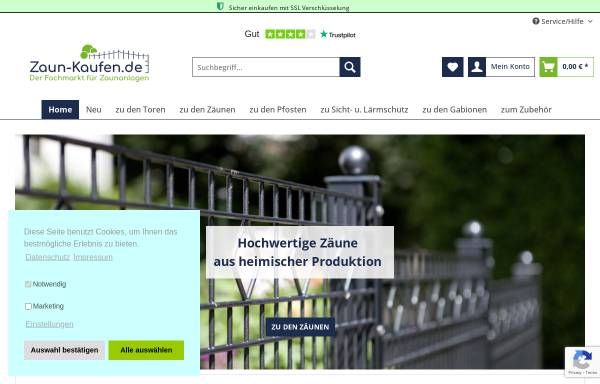 Vorschau von www.zaun-kaufen.de, Zaun-kaufen, Herbert Laake
