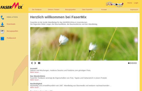 Vorschau von www.fasermix.de, FaserMix GmbH
